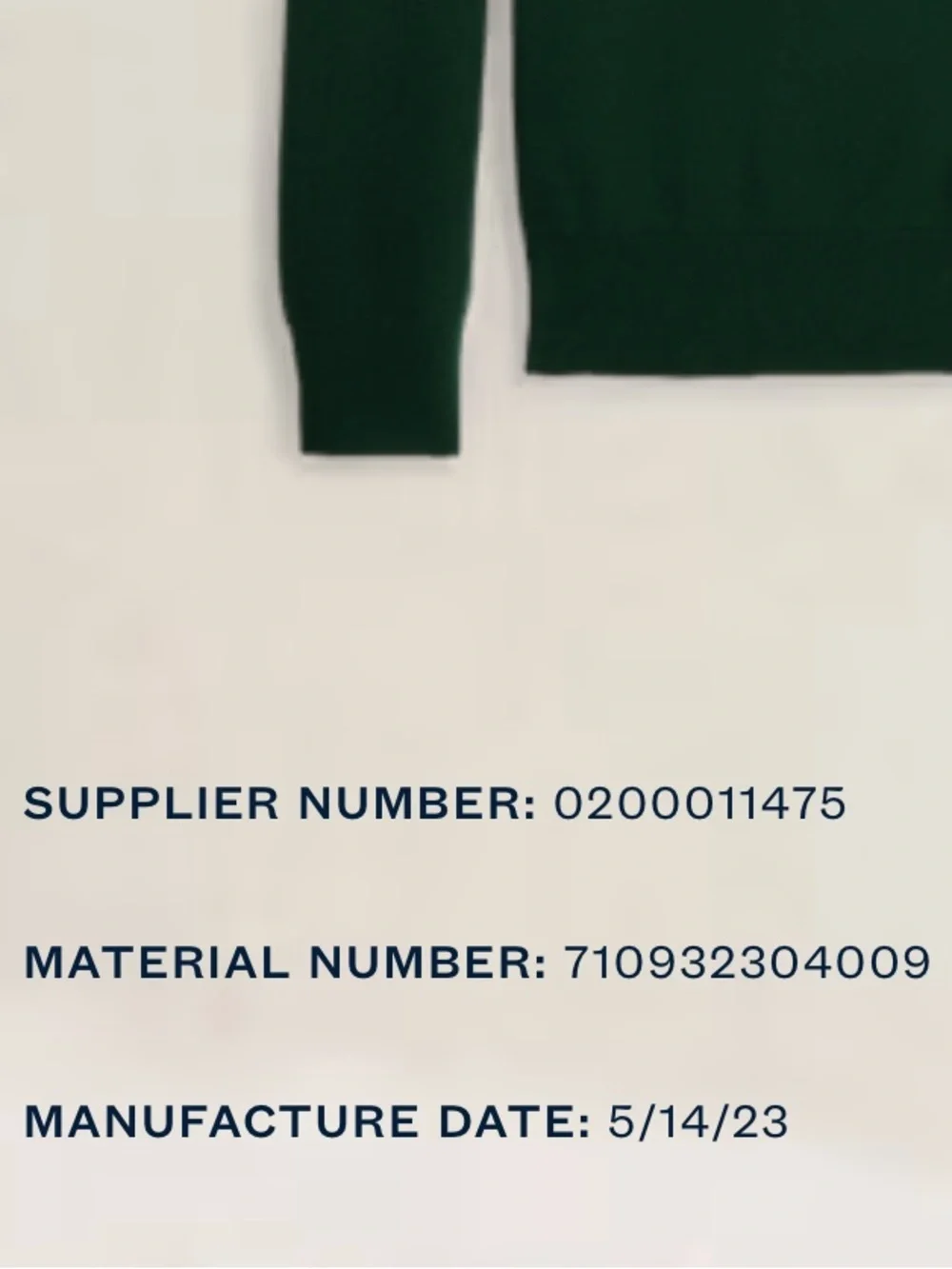 Polo Ralph Lauren Mesh Knit Cotton Quarter Zip Sweater Forest Green Large